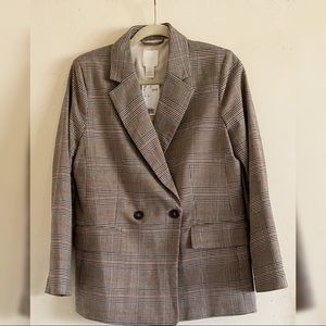 Women’s Plaid Boyfriend Style Blazer